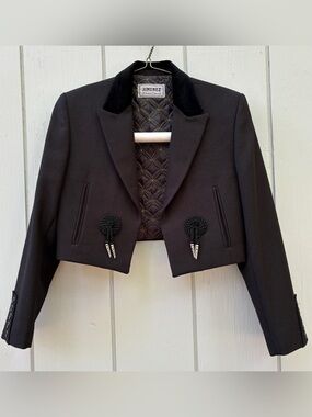 Vintage Spanish Embroidered Bolero Matador Tassel Jacket